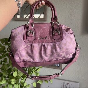 *PROJECT* Coach Mauve Ashley Satchel with convertible strap